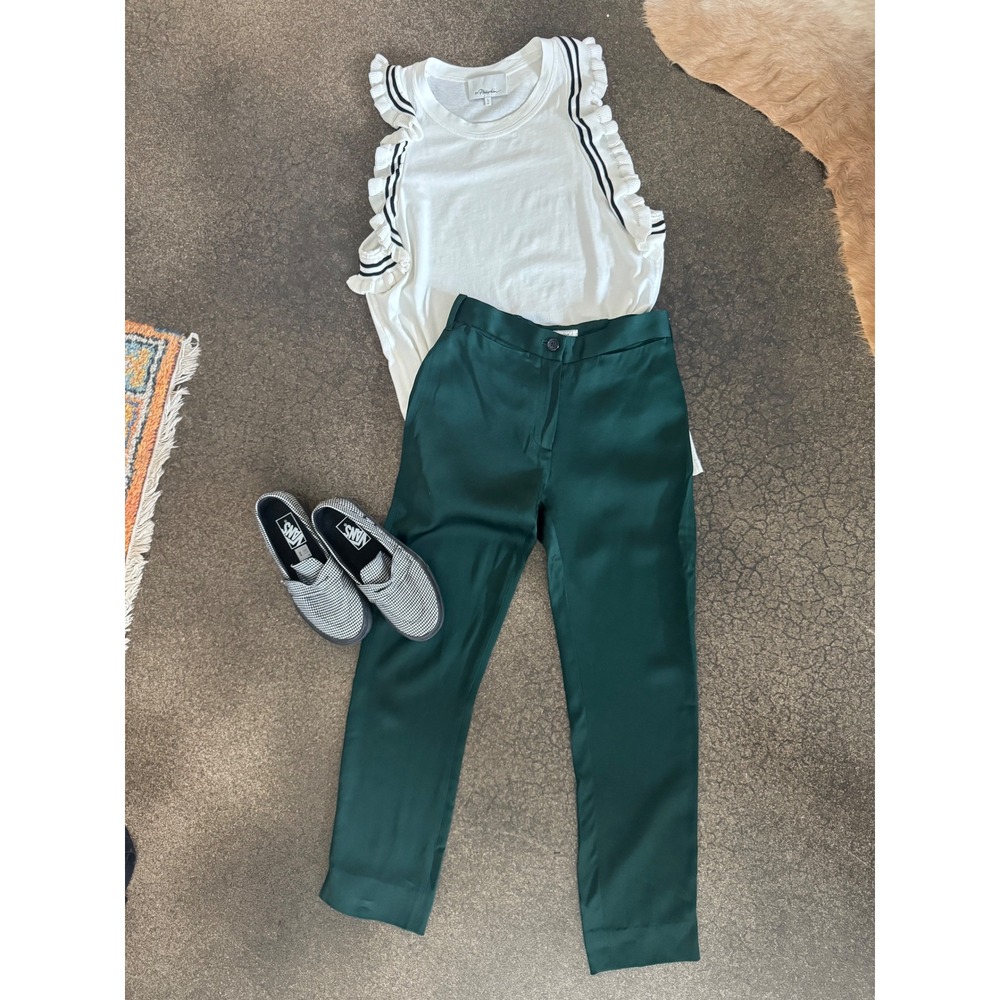 Boon The Shop Sophisticated Emerald Green Trousers with Slit Pockets